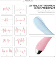 Vibratore Massaggiatore Sex Toy Donna ABS+Silicone Waterproof Ricaricabile USB S1401