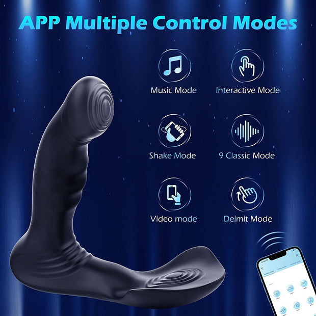 Vibratore Massaggiatore Sex Toy Donna + Remote App Control ABS+Silicone Waterproof Ricaricabile USB S1433