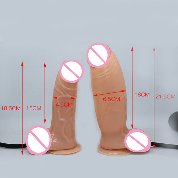 Dildo con Compressore Manuale Sex Toy Donna ABS + Silicone Waterproof 180303